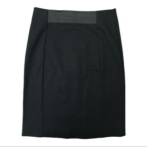 NWOT‎ Elliot Lauren Womans Black Stretch Waist Full Back Zip Detail Pencil Skirt